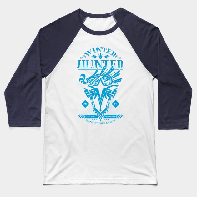 Winter Hunter Baseball T-Shirt by Alundrart